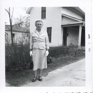 Bertha Dawson winter 1955