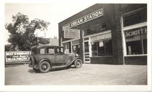 George Dawson business and model A ford c 1937